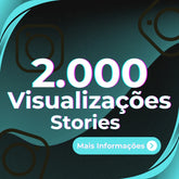 2.000 Visualizações Mundiais Stories