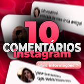 10 COMENTÁRIOS BRASILEIROS INSTAGRAM PERFIS REAIS